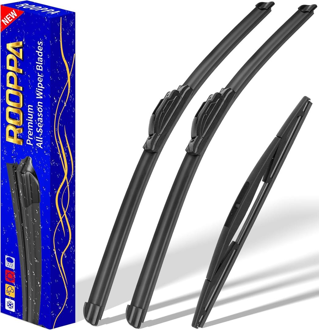 3 wipers Replacement for 2017-2021 2022 Honda CRV CR-V, Windshield Wiper Blades Original Equipment Replacement - 26"/17"/12" (Set of 3) U/J HOOK