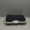 Kensington Foot Rest For Under Desk At Work, Smartfit Comfort Memory Foam Angle and Height Adjustable Footrest, Non-Skid Foot Stool For Under Office Desk, White/Black K56144USF