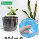RooTrimmer 100 Pack 2.8 Inches Clear Plant Pots with Drainage Holes, Transparent Seeding Nursey pots, Round Plastic pots for Seeds Starter, Seeds Germination