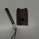 Vitodeco Leather Remote Key Case Cover Protector Comaptible with Mazda 3, Mazda 6, CX-5, CX-50, CX-3, CX-30, CX-9, CX-90, CX-70, 4-Button, Black/Red