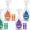JAWS Cleaners Home Cleaning Kit, Multi-Surface Kitchen, Glass, Shower and Hardwood Floor, 2 Refill Pods Included. Refillable Cleaning Supplies.