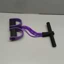 Multifunction Tension Rope, 6-Tube Elastic Yoga Pedal Puller Resistance Band, Natural Latex Tension Rope Fitness Equipment, for Abdomen/Waist/Arm/Leg Stretching Slimming Training (Purple)