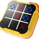 Tic Tac Toe Game, 3-in-1 Board Game Machine, Handheld Electronic Puzzle Game, Portable Bolt Game for Trip, Office Break, Queue Time, Birthday Gift for Kids Adult