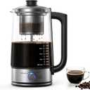 12-Cup Electric Percolator Coffee Pot, Glass Percolator Coffee Maker