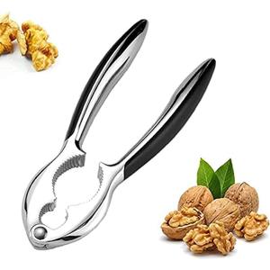 KITCHEN TOOLS Nut Cracker Nut Cracker Stainless Steel Nut Cracker Tweezer for Nut Peel Seafood Crab Black