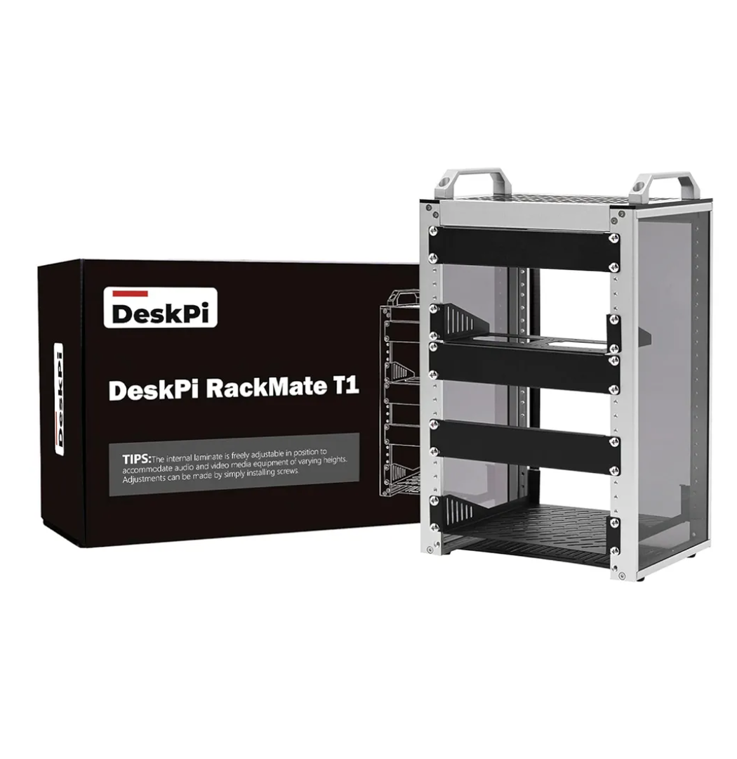 GeeekPi 8U Server Cabinet, 10 inch Server Rack for Network, Servers, Audio, and Video Equipment, DeskPi RackMate T1 Rackmount