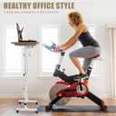 SIDUCAL Small Standing Desk Adjustable Height, Small Mobile Stand Up Desk with Wheels, Rolling Desk for Standing or Sitting, Portable Computer Desk for Walking Pad