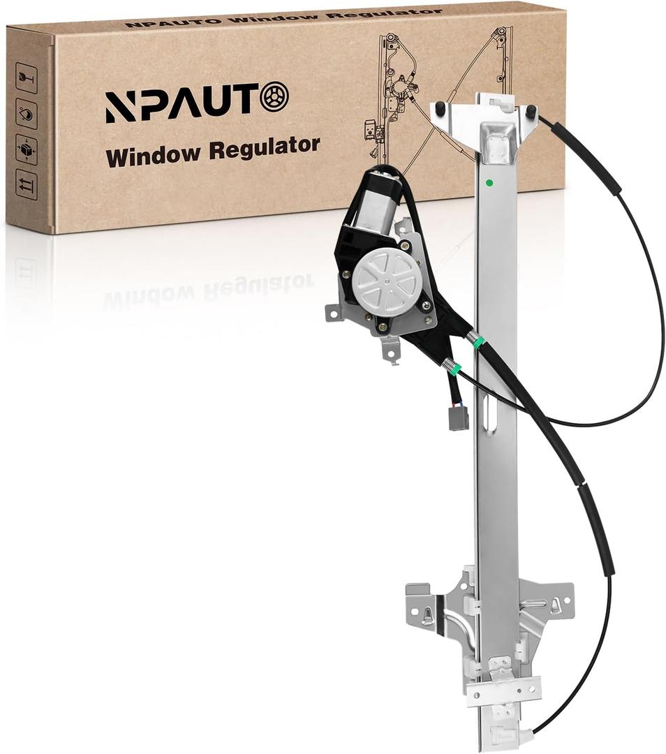 Front Passenger Side Power Window Regulator with Motor for 2003-14 Ford E-150 E-250, 1992-02 E150 E250 Econoline Van, 03-05 E350 Club Wagon, 92-98 E350 Econoline, 1999-14 E350 Super Duty, Right