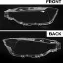 1 Pair Left and Right Car Front Headlight Headlamp Lens Cover PC Shell for 2012 2013 2014 2015 2016 BMW 3 Series F30