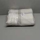 Laundry Hamper, 95L Tall Laundry Basket with Leather Handles, Rectangle Large Clothes Hamper for Organizing, Cotton Woven Laundry Baskets Storage Hampers for Bedroom, Nursery, Living Room (Dark Blue & White)