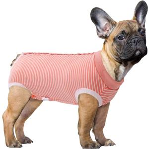 SAWMONG Recovery Suit for Dogs After Surgery Professional, Dog Spay Surgical Suit for Female Dogs, Dog Onesie Bodysuit for Surgery Male Substitute E-Collar Cone, Pink, Medium