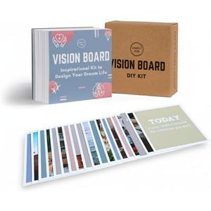 SIMPLY RSB The Ultimate Vision Board Kit and Inspirational Gift | 100 Motivational Cards, Complete Wall Decor Accessories (Cards Only)