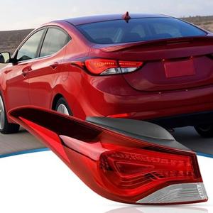 TTUN AUTO Compatible with 2014-2016 Hyundai Elantra Outer Tail Light Halogen Type 92401-3X230 HY2804130 Driver Side(Not Compatible with GT)