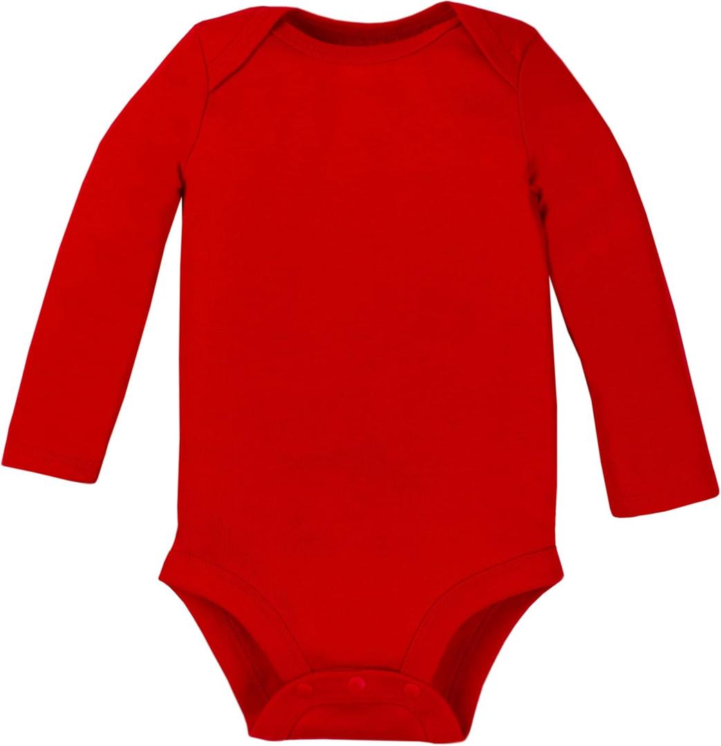 Lamaze Organic Unisex Short Sleeve Bodysuit | Red | 3M
