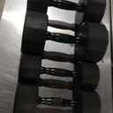 CAP Barbell Coated  Black Handle Dumbbell Weight Set, Set of 4, 2×10Lb, 2×25Lb