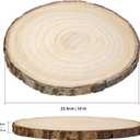 8 Pieces of 10-11 Inches Wood Slices for Centerpieces,Wooden Slices for Table Top,Wooden Slabs for Crafts,Round Wood Splices for Wedding Table,Home Dinner Table,Etc.(10-11 inches)