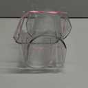 2 Pack Plastic Stackable Water Bottle and Wine Rack Storage Organizer for Kitchen Countertops, Pantry, Fridge, Clear