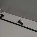 NearMoon Towel Bar, Bath Accessories Premium Thicken Stainless Steel Square Shower Towel Rack for Bathroom, Towel Holder Wall Mounted (1 Pack, Matte Black, 27 Inch)