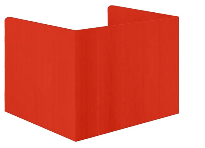 24 Pcs Plastic Privacy Folders for Students Classroom Partitions Divider Shield Desk Privacy Study Carrel Panel Testing Boards, 45.35 x 13.5''