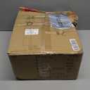 DLLT Caged Ceiling Fan with Light: 20" Farmhouse Fandelier with Lights and Remote & APP - Black Rustic Semi Flush Mount Bladeless Ceiling Fans Enclosed Fan for Bedroon Kitchen Living Dining Room