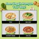 Nongshim Soon Cup Noodle Soup, Veggie, 2.6 Ounce (Pack of 6)