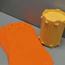 Spring Blossoms Cat Tunnel, Cat Cave for Indoor Cats Bed,Scratch Resistant Cat Toys for Medium Large Cats Hide and Seek Toy (Amber Orange)