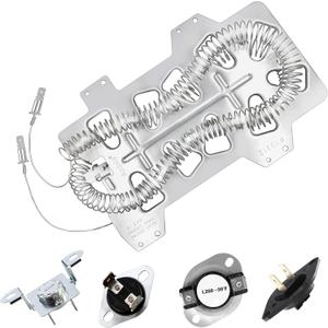 Azdele Heating Element for Samsung Dryer, Dryer Heating Element DC47-00019A for Samsung dv42h5000ew/a3 dv45h7000ew/a2 Dryer Parts, Including DC96-00887A, DC47-00016A, DC47-00018A and DC32-00007A