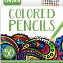 Crayola Colored Pencils For Adults (50ct), Colored Pencil Set for Adult Coloring Books, Coloring Set, Gift for Teens & Adults 