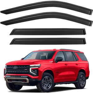Window Visors Rain Guards for 2021 2022 2023 2024 2025 Chevy Tahoe, Out-Channel Window Vent Wind Deflectors Visors Shades for 21-25 GMC Yukon (Not for Yukon XL)