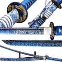 Kamaiwo-1045/1060 Clay Tempering high Carbon Steel Hademade Heat Tempered Full Handmade Hand Forged Japanese Katana AuthenticSword Real WeaponsFull Tang,Functional,Practical Sharp