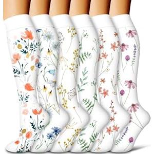COOLOVER Compression Socks for Women and Men - Best for Circulation, Running, Athletic, Recover, Nurse, Travel, Small-Medium