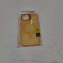 DEERLAMN for iPhone 14/iPhone 13 Case with Stand,[Compatible with Magsafe][Built-in Camera Bracket] Shockproof Drop Protection Slim Translucent Matte Phone Cover for Women Men-Orange