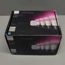 Philips Hue Smart Light Starter Kit - Includes (1) Bridge and (4) 75W A19 E26 LED Smart White and Color Ambiance Bulbs - Control with App - Compatible with Alexa, Google Assistant, and Apple HomeKit