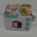 Toaster 2 Slice Wide Slot Toaster Best Rated Prime Displav Smart Toasters with LCD Digital Countdown Timer and Bagel/Defrost/Cancel/Reheat Function