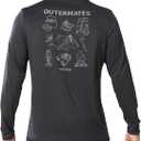 NORTHYARD Men's Hiking Graphic Shirts Long Sleeve UPF 50+ Fishing T-Shirt (XXL)