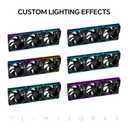 TL-M12QR X3 120mm ARGB Reverse Blade PC Case Fans, 1500RPM PWM, 23.2dBA Quiet, Daisy-Chain Design, Infinity-Mirror Lighting, S-FDB Bearing (3Pack)