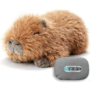 uoozii 20" | 4 Pounds Capybara Weighted Stuffed Animals with Removable Unscented Microwavable Pouch, Cute Coolable Warmable Weighted Plush Gift for Kids & Adults