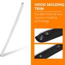 G-PLUS Hood Molding Trim Moulding Chrome Compatible with GMC Sierra 1500 2007-2013/ Sierra 2500 HD 3500 HD 2007-2010 Replacement for GM1235109 10385156 | Trim Molding Chrome Replacement GM1235109 10385156
