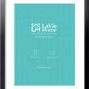 LaVie Home 22x28 Picture Frame Black Poster Frame,Display Pictures 18x24 with Mat or 22x28 Without Mat, Stable and Sturdy Frame and Polished Plexiglass, Horizontal and Vertical Format of The Walls