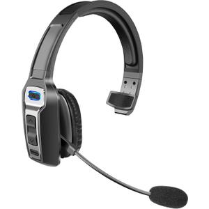 Sarevile Trucker Bluetooth Headset, V5.2 Wireless Headset with Upgraded Microphone AI Noise Canceling, On Ear Bluetooth Headphone with Mute for Driver Office Call Center (Black)