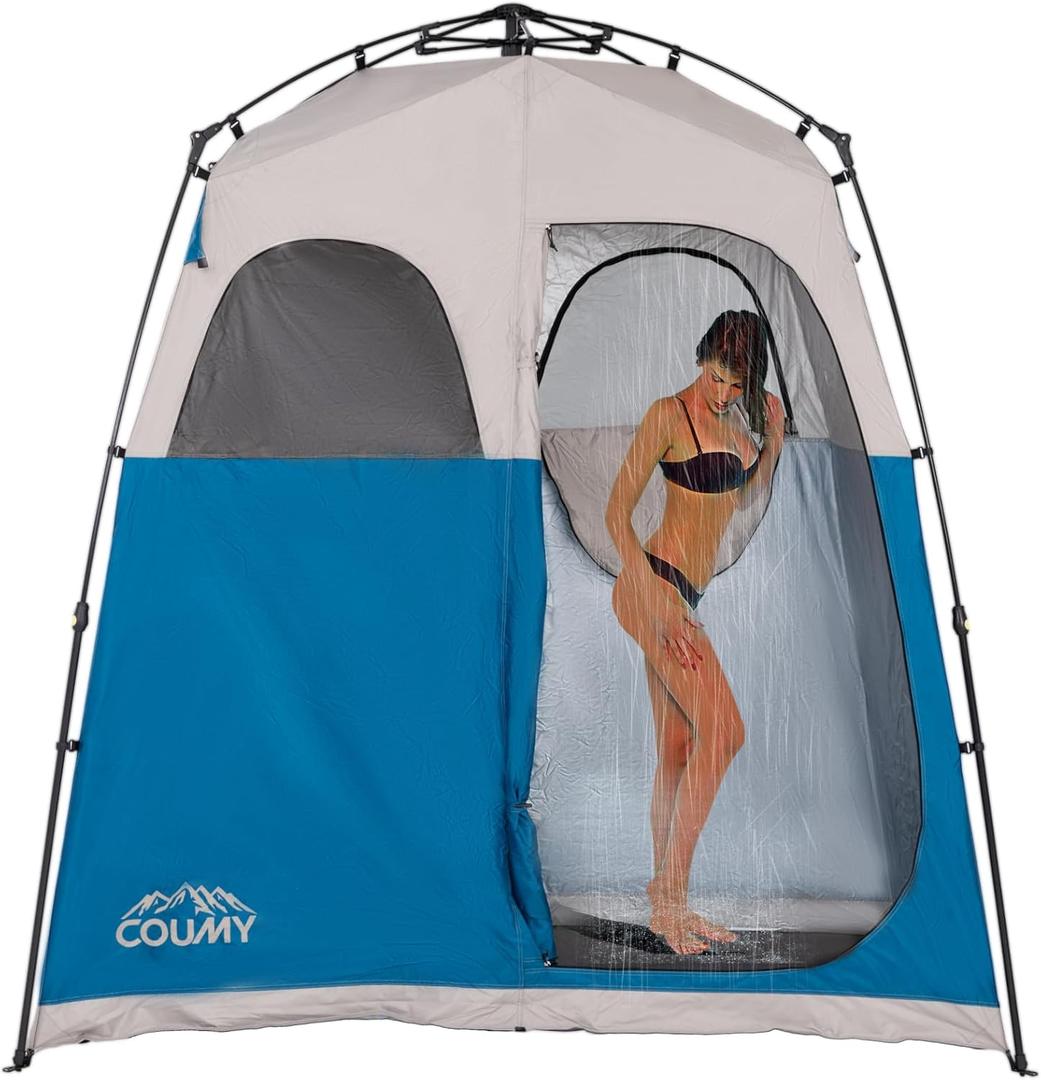 Instant Camping Shower Tent Privacy Shelter with 1 Room/2 Rooms,