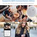 Security Camera Smoke Detector Hidden Camera 1080P WiFi Indoor Cam with Night Vision Motion Detection Real-Time Spy Camera for Home Office Safety