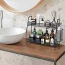 SPISPI Bathroom Organizer Countertop, Spice Rack Organizer for Cabinet,Bathroom Counter Organizer, Kitchen Countertop Organizer