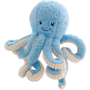 Cute Cartoon Octopus Plush Doll Toys Gift Sea Stuffed Toys for Kids and Lovers Home Decor (Blue, 31.4-Inch)