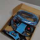 No Pull Dog Harness Adjustable Reflective Oxford Easy Control Medium Large Dog Harness with A Free Heavy Duty 5ft Dog Leash (L (Neck: 18"-25.5", Chest: 24.5"-33"), Blue Harness+Leash)