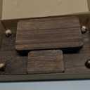 Maitys 3 Pcs Wooden Risers for Display Pedestal Stand Wooden for Decor Farmhouse Vintage Rustic Stackable Kitchen Stand Tray Riser, 3 Sizes(12 x 6.7, 8 x 4.7, 4 x 2.8 In,Brown)