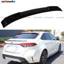 Roof Spoiler Compatible with 2020-2026 Toyota Corolla L LE SE XLE XSE Hybrid LE, Rear Window Wing Fit for 4-Door Sedan (Gloss Black)