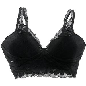 Victoria's Secret Pink Lace Push Up Bralette (Large, Black)