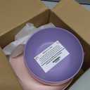 Grow Forward Wheat Straw Kids Plates and Bowls Sets - 8-Piece Unbreakable Dishwasher & Microwave Safe Plastic Plates for Kids - Reusable Non Toxic BPA-Free Dinnerware for Children - Floral