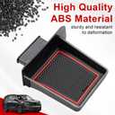 Center Console Organizer Storage Drawer Tray Compatible with for Honda Pilot 2023-2026 Passport 2026 Interior Accessories Middle Armrest Drawer Gear Shift Storage Tray Hidden Glove Box
